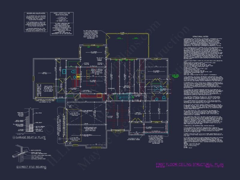 Elegant house Plan with 3 Floors, CAD Blueprints & Design