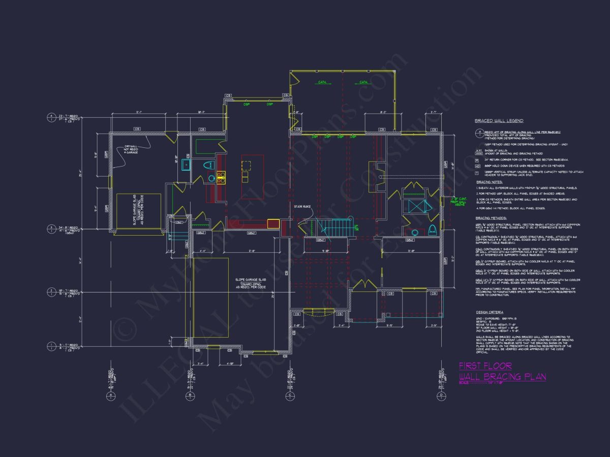 Elegant house Plan with 3 Floors, CAD Blueprints & Design