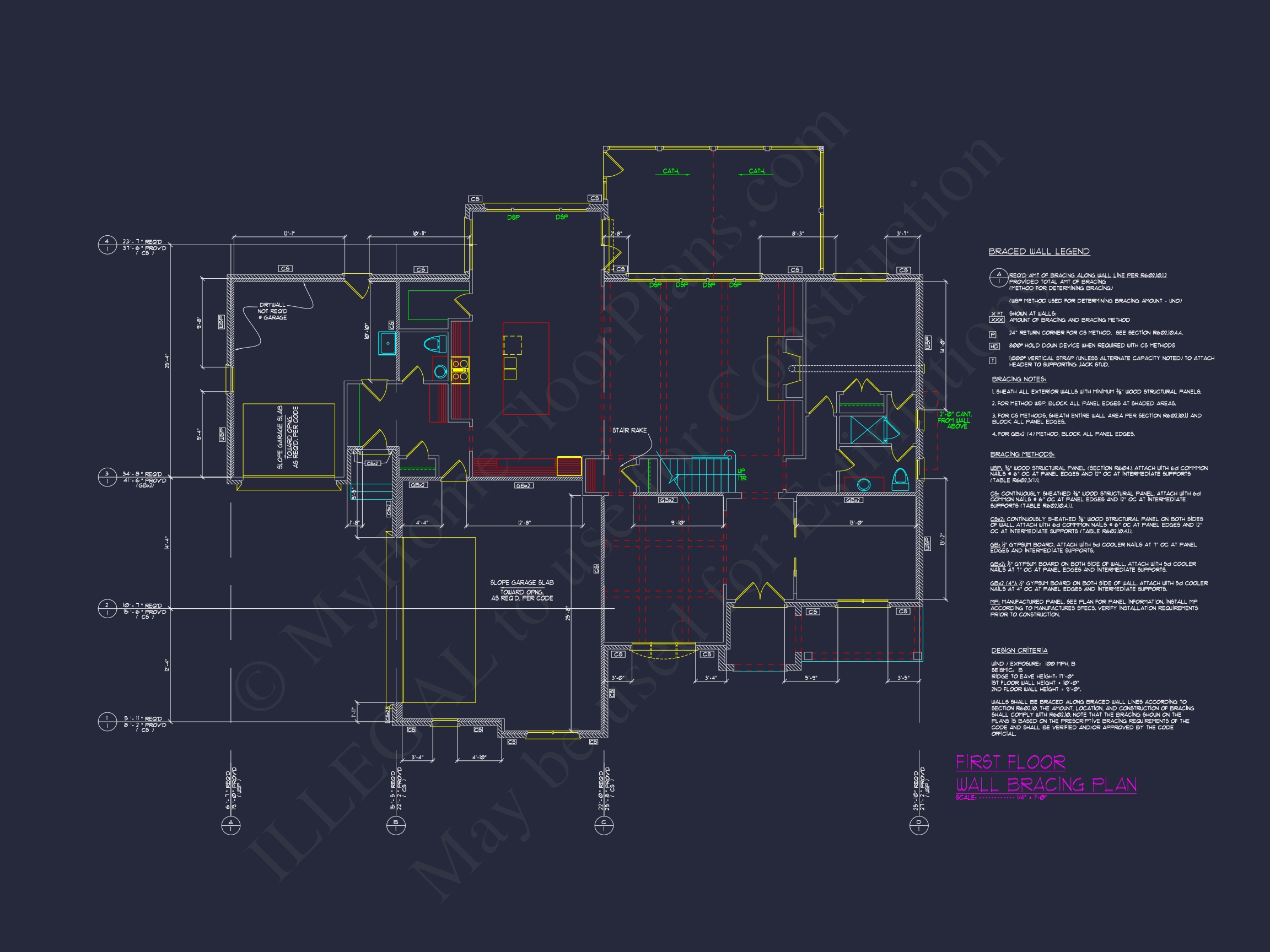 Elegant Home Plan with 3 Floors,CAD Blueprints & Design