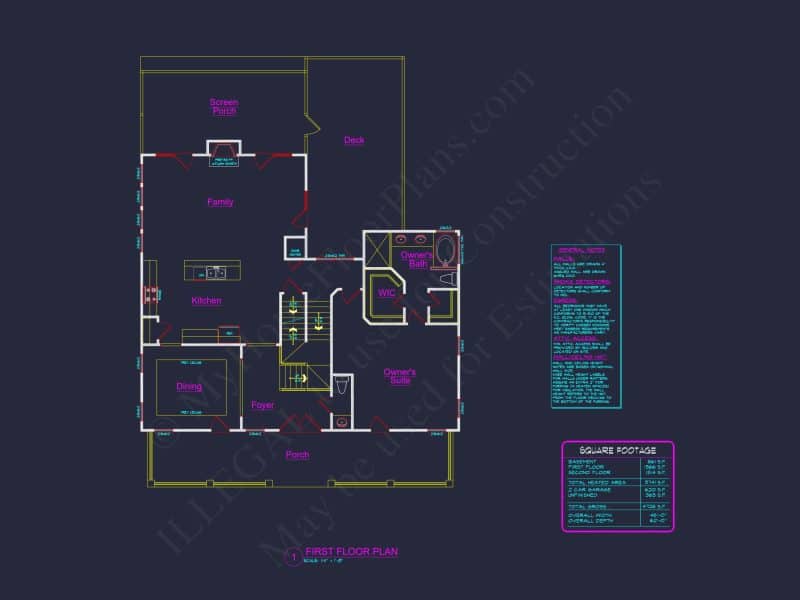Elegant house Plan with 3 Floors, CAD Designs, and 5 Bedrooms