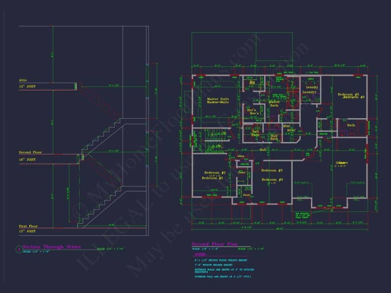 Elegant house Plan with 3174 SF, CAD Blueprint, and Designs
