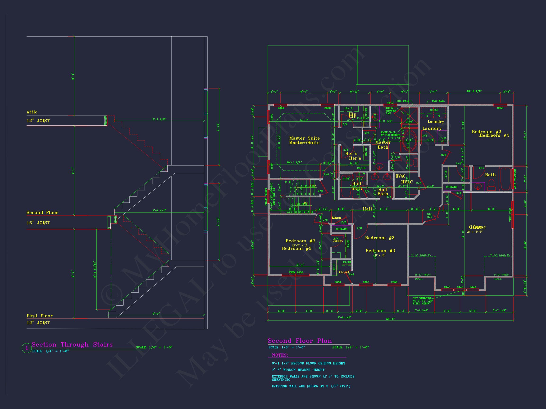 Elegant house Plan with 3174 SF,CAD Blueprint,and Designs