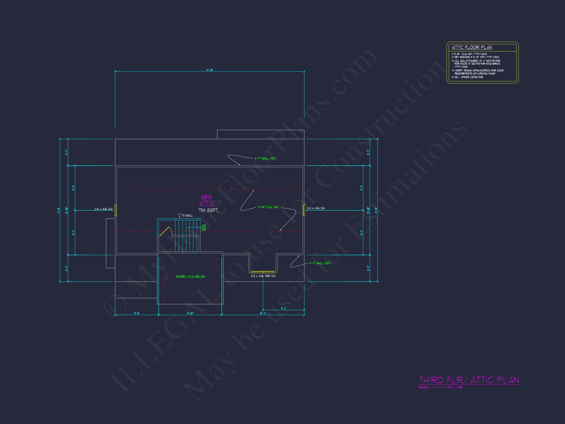 Elegant Home Plan with 3D CAD Blueprint and Craft Designs