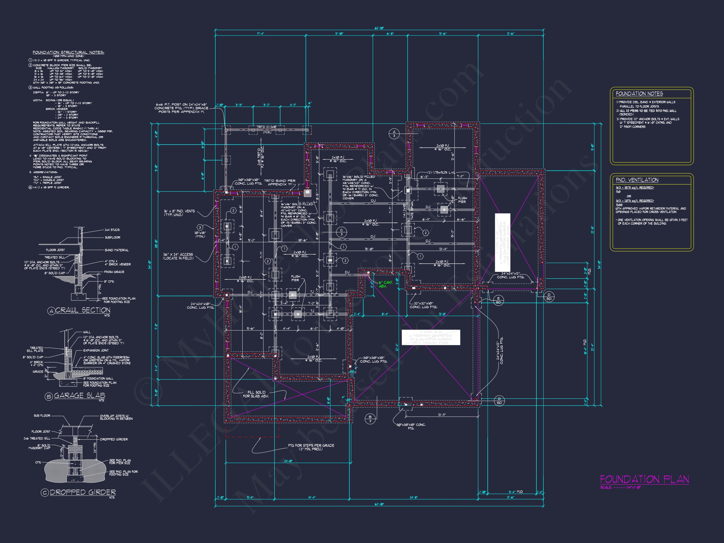 Elegant Home Plan with 3D CAD Blueprint and Craft Designs