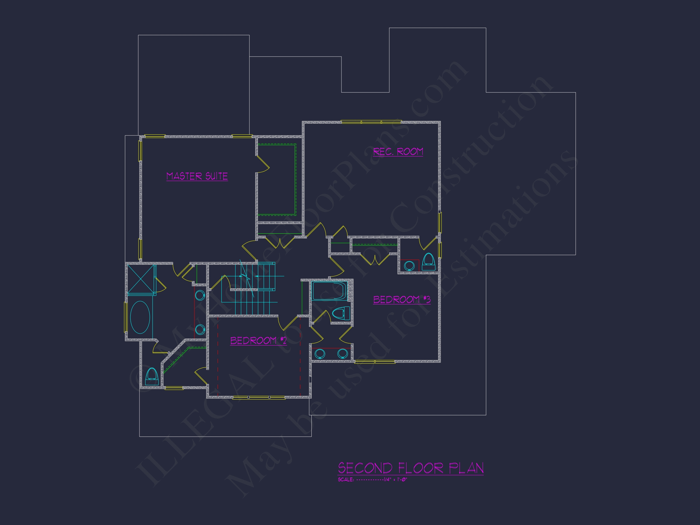 Elegant Home Plan with 3D CAD Blueprint and Craft Designs