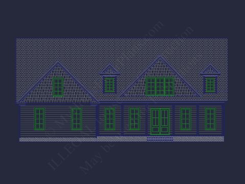 Elegant house Plan with 4 Bedrooms