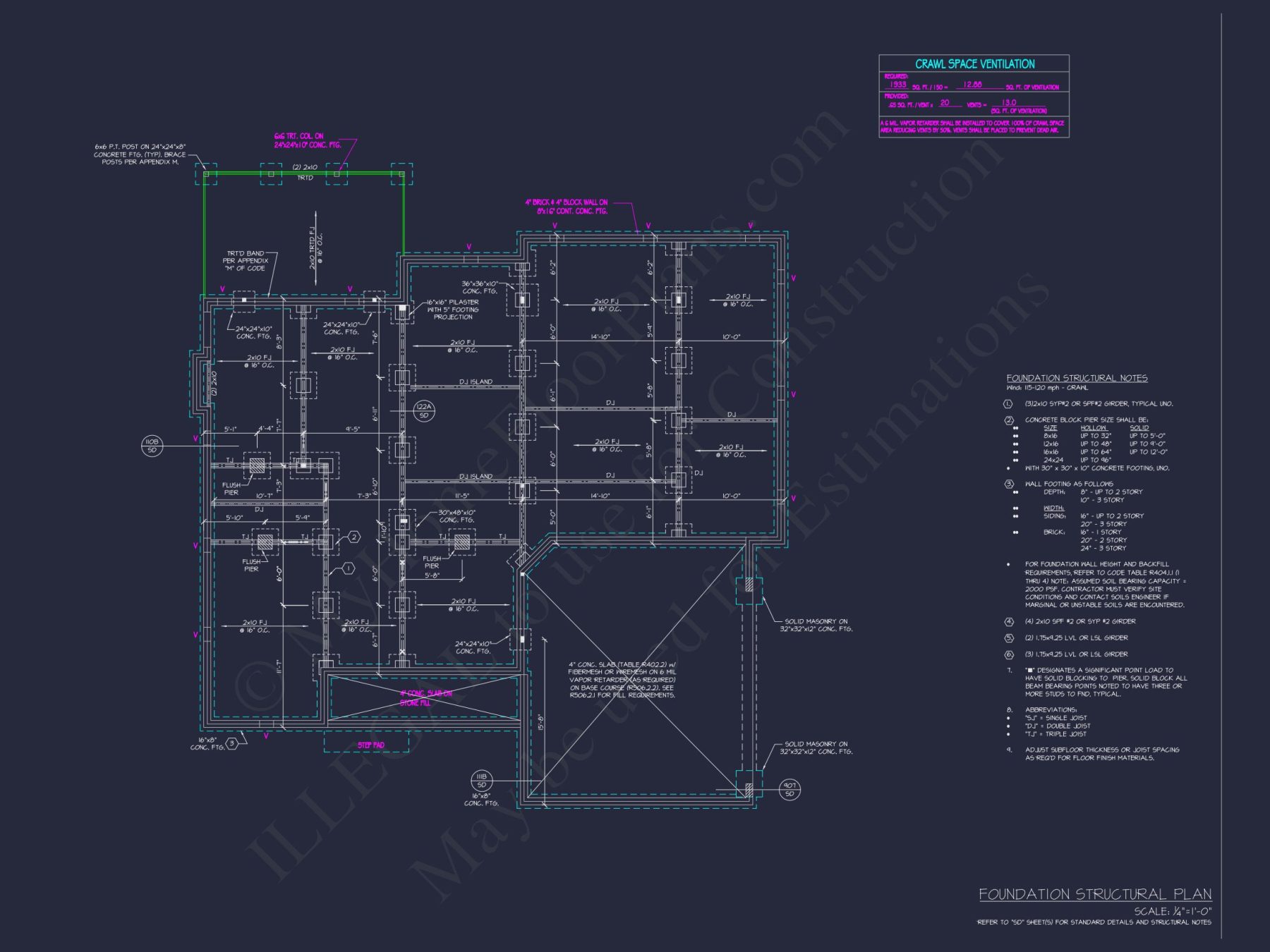 Elegant house Plan with 4 Bedrooms and CAD Blueprint Designs