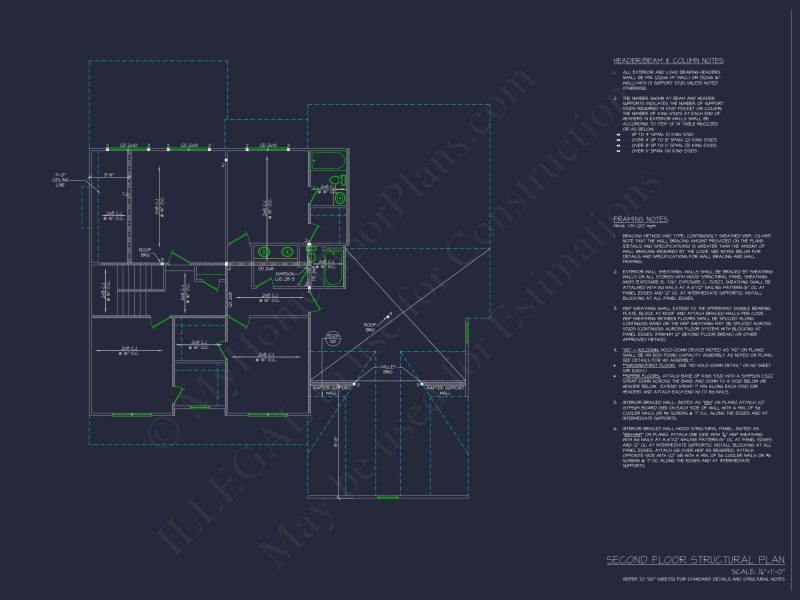 Elegant house Plan with 4 Bedrooms and CAD Blueprint Designs