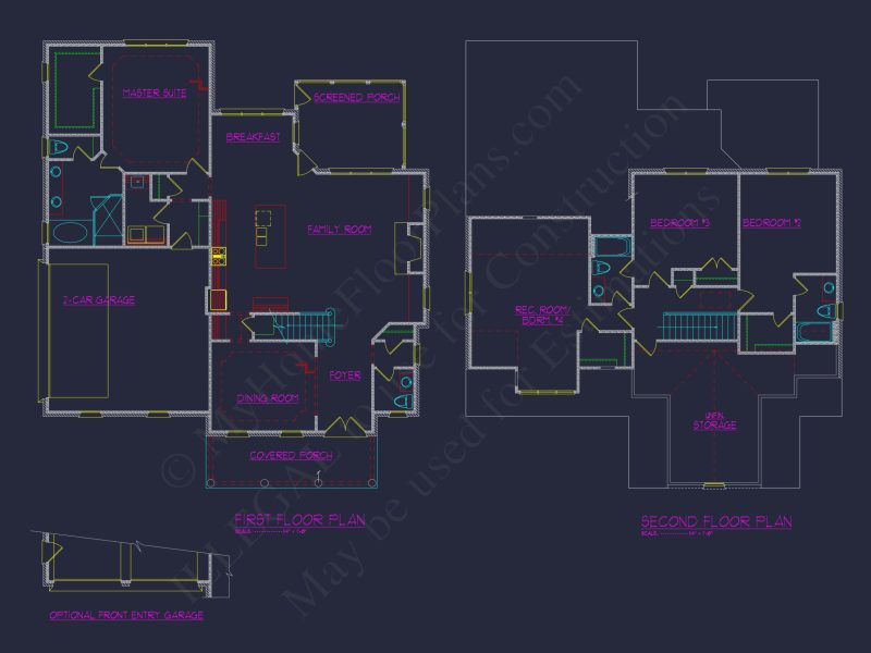 Elegant house Plan with 4 Bedrooms and Craftsmanship in Design