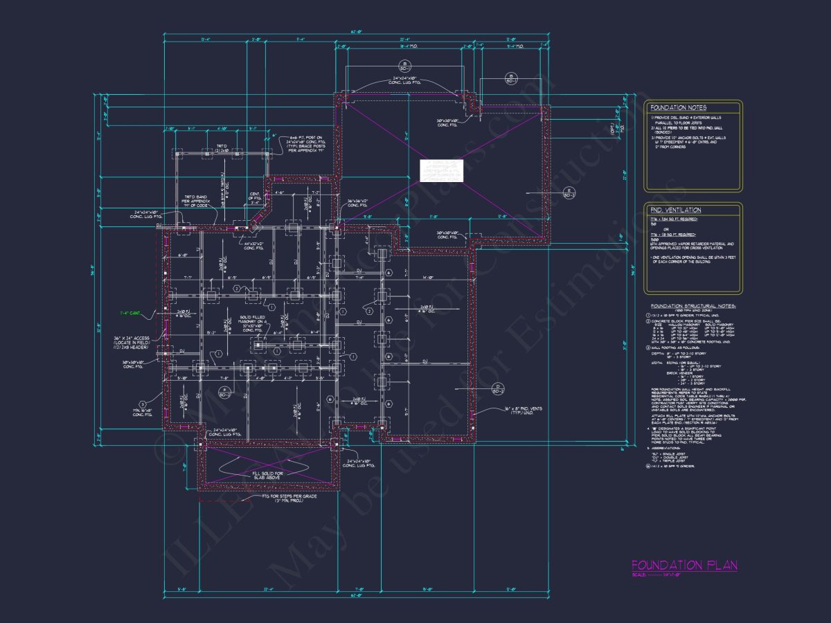 Elegant house Plan with 4 Bedrooms, CAD Design & Spacious Blueprint