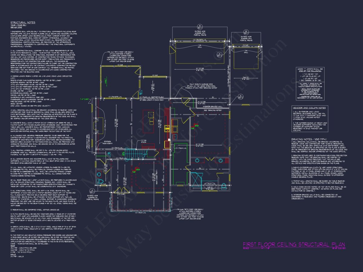 Elegant house Plan with 4 Bedrooms, CAD Design & Spacious Blueprint