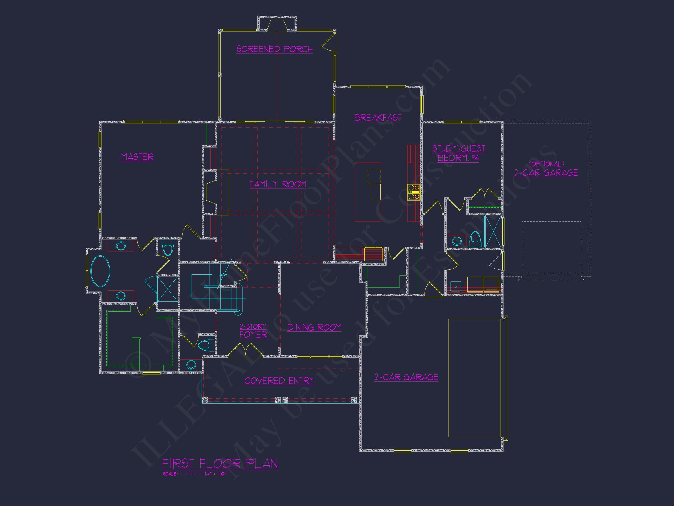 Elegant house Plan with 4 Bedrooms,CAD Designs & Features