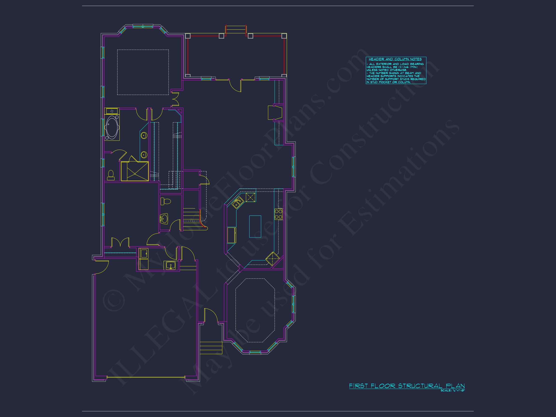 Elegant Home Plan with 4 Bedrooms,CAD Floor Designs & More