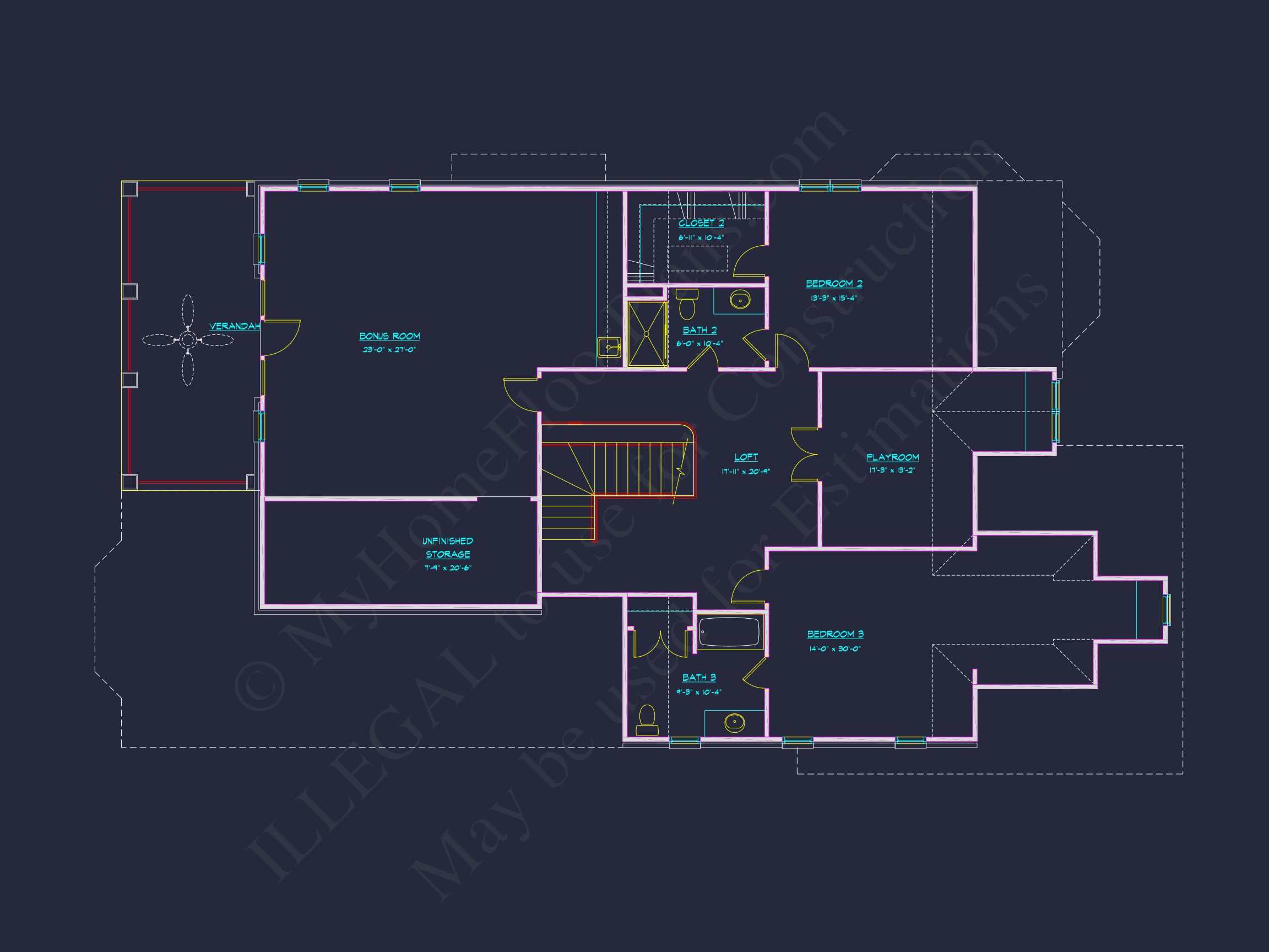 Elegant Home Plan with 4 Bedrooms,CAD Floor Designs & More