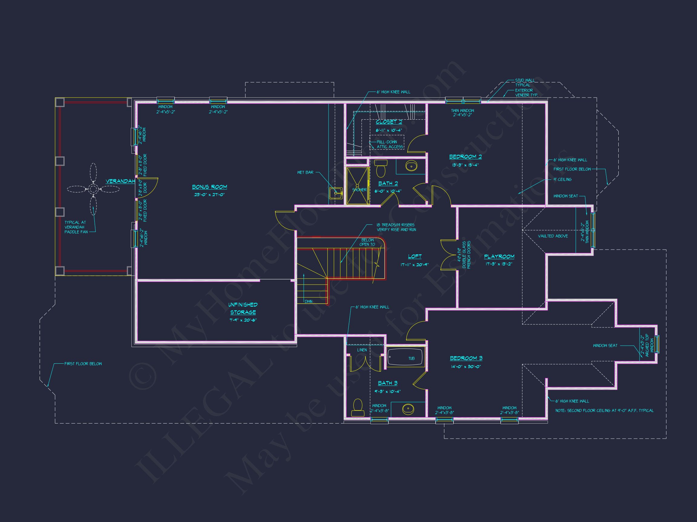 Elegant Home Plan with 4 Bedrooms,CAD Floor Designs & More