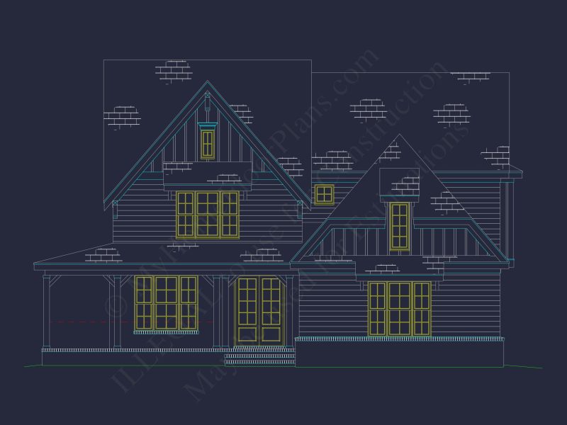Elegant house Plan with 4 Bedrooms, Floor Plan & CAD Design