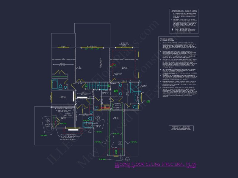 Elegant house Plan with 4 Bedrooms, Floor Plan & CAD Design