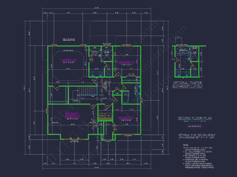 Elegant house Plan with 5 Bedrooms, CAD Designs & Blueprint