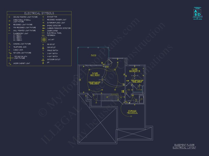 Elegant house Plan with 5 Bedrooms, CAD Designs & Blueprint
