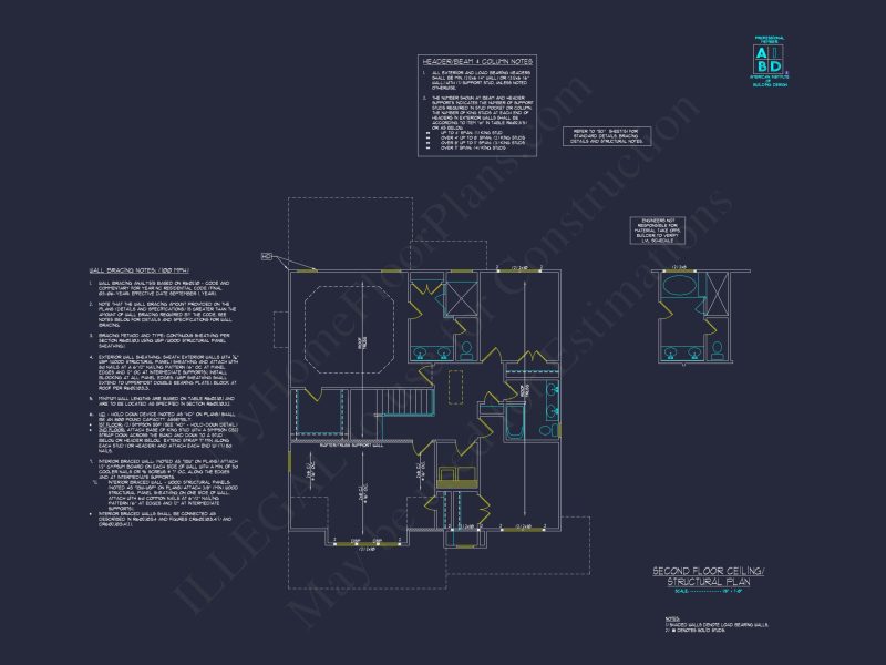 Elegant house Plan with 5 Bedrooms, CAD Designs & Blueprint