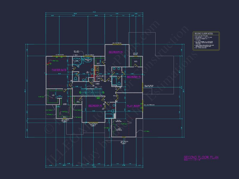 Elegant house Plan with 5 Beds, 5 Baths & Architectural CAD Designs
