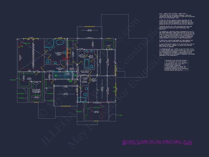 Elegant house Plan with 5 Beds, 5 Baths & Architectural CAD Designs
