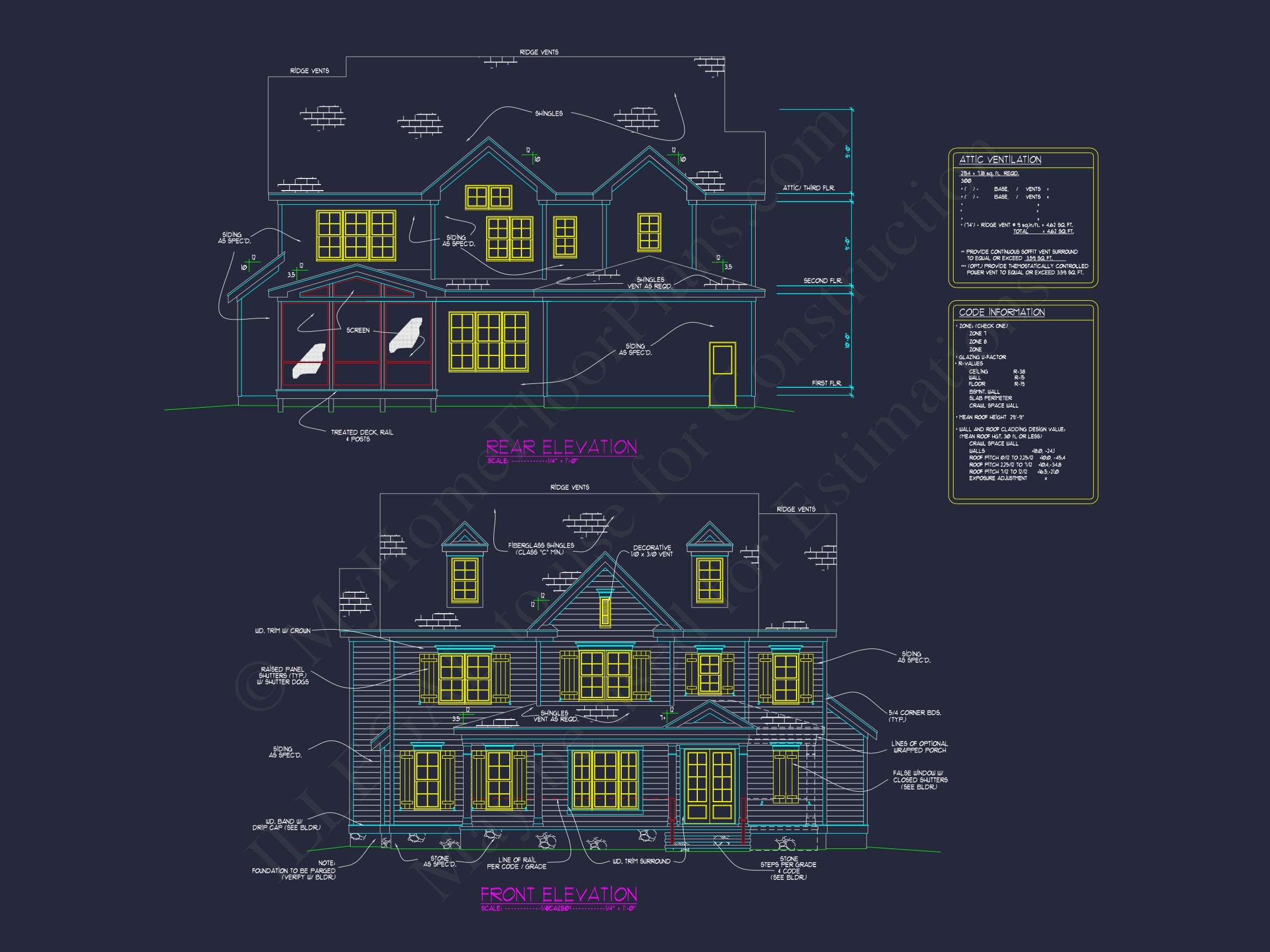 Elegant Home Plan with 5 Beds,CAD Designs,and Spacious Floor Plan