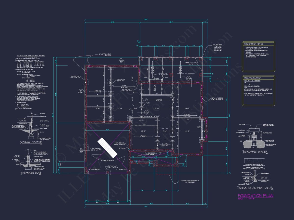 Elegant house Plan with Architectural CAD Designs & Blueprints