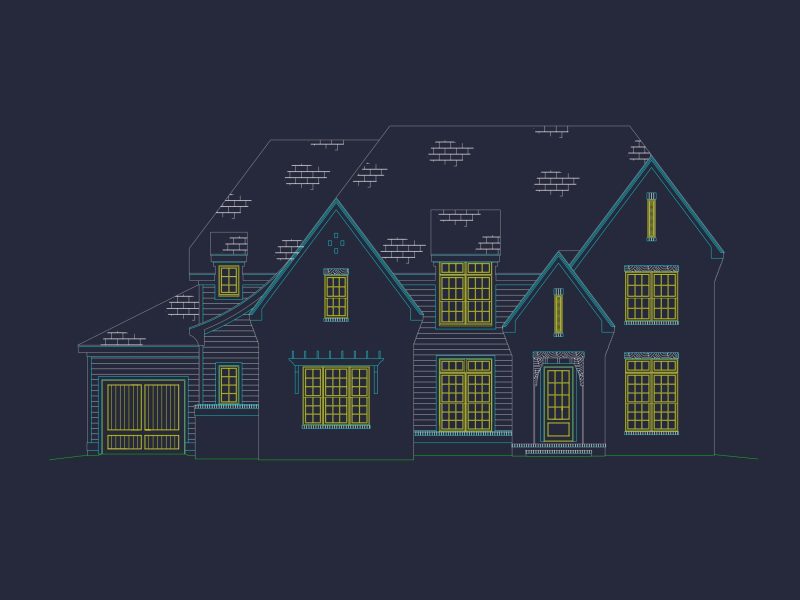 Elegant house Plan with Architectural Designs and CAD Blueprints
