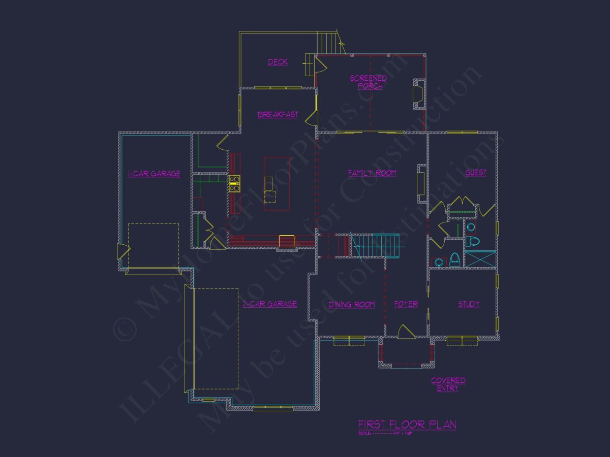 Elegant house Plan with Architectural Designs and CAD Blueprints