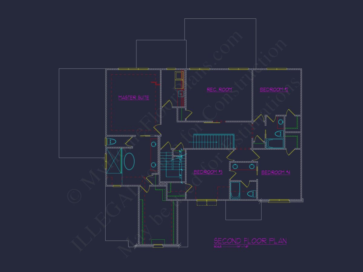 Elegant house Plan with Architectural Designs and CAD Blueprints