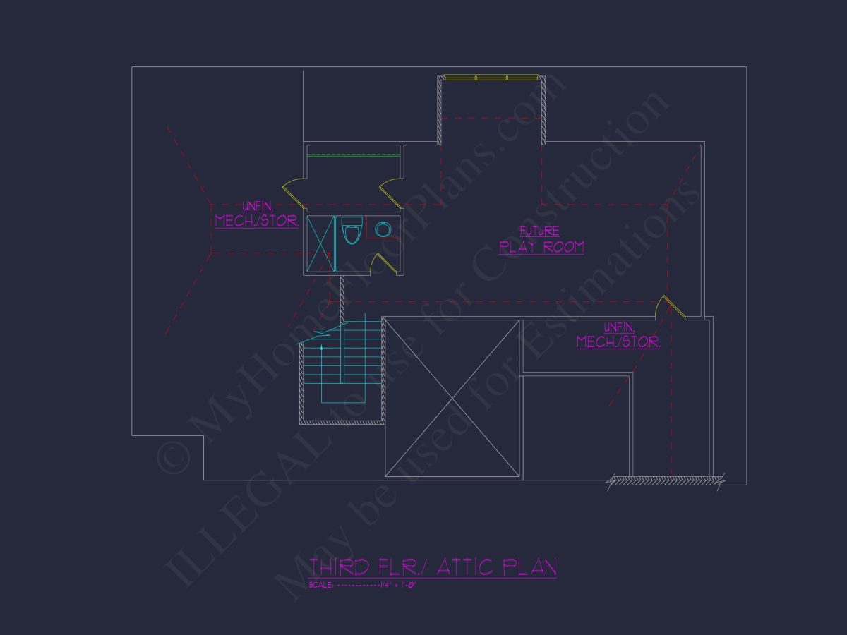 Elegant house Plan with Architectural Designs and CAD Blueprints
