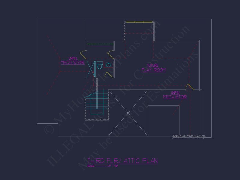 Elegant house Plan with Architectural Designs and CAD Blueprints
