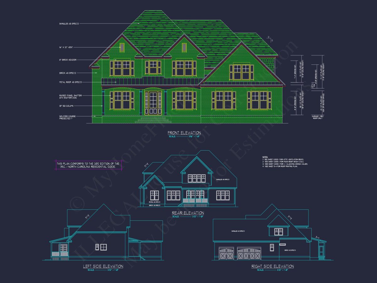 Elegant house Plan with Beautiful Architecture Design