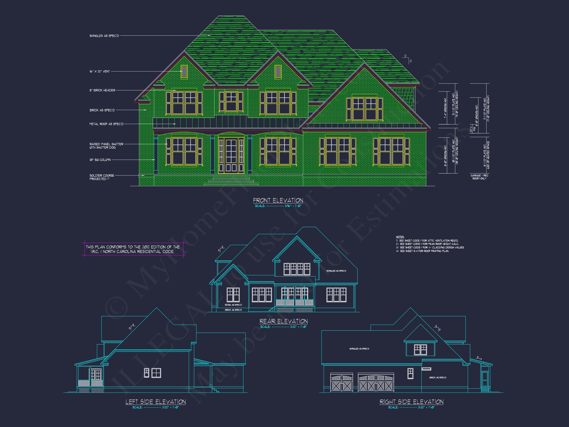 Elegant house Plan with Beautiful Architecture Design