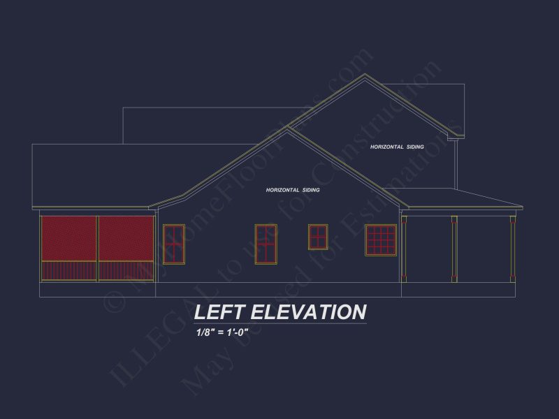 Elegant house Plan with Blueprint Designs & CAD Features