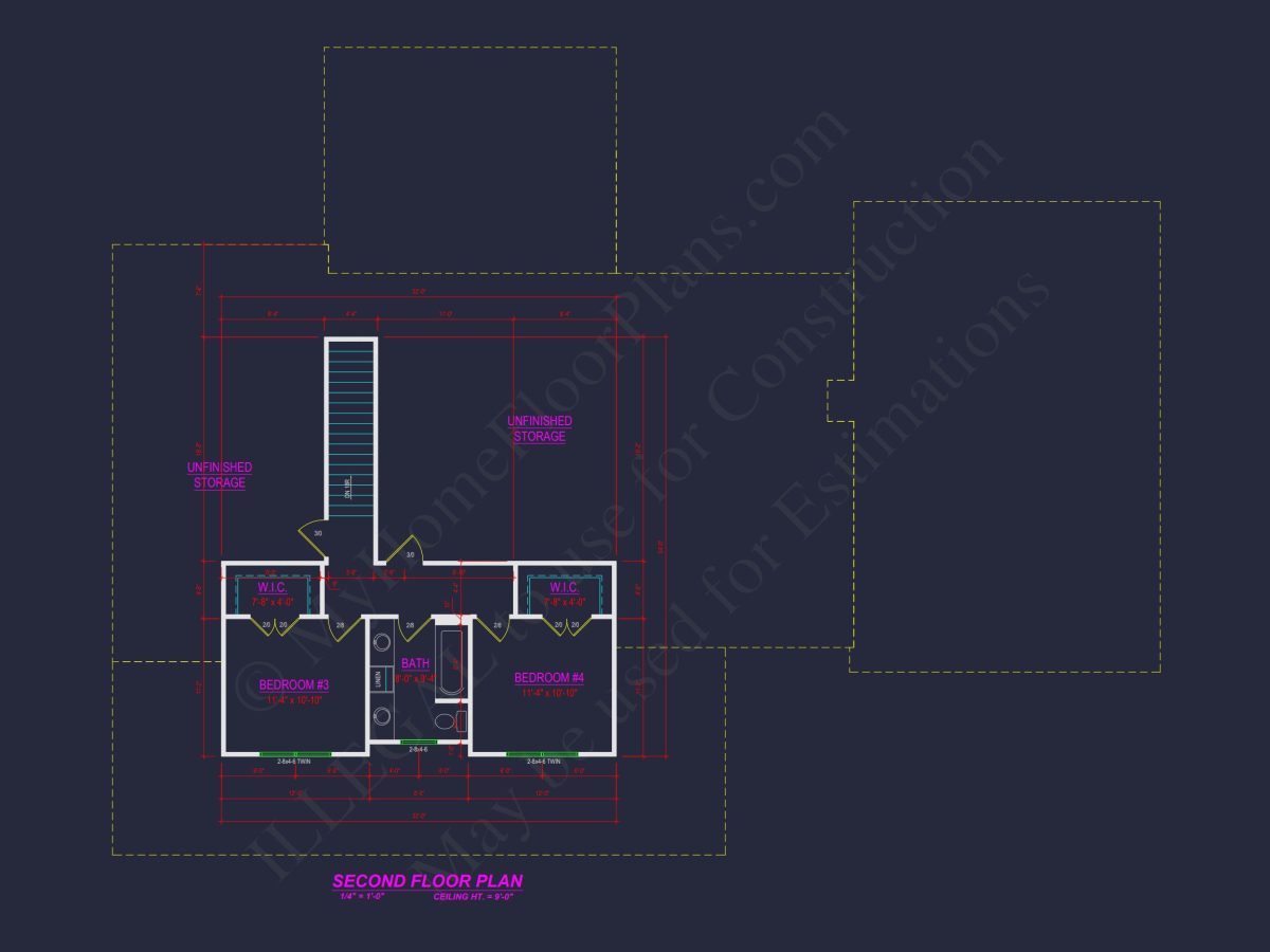 Elegant house Plan with Blueprint Designs & CAD Features