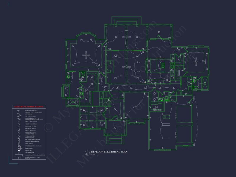 Elegant house Plan with CAD Architecture and Floor Designs