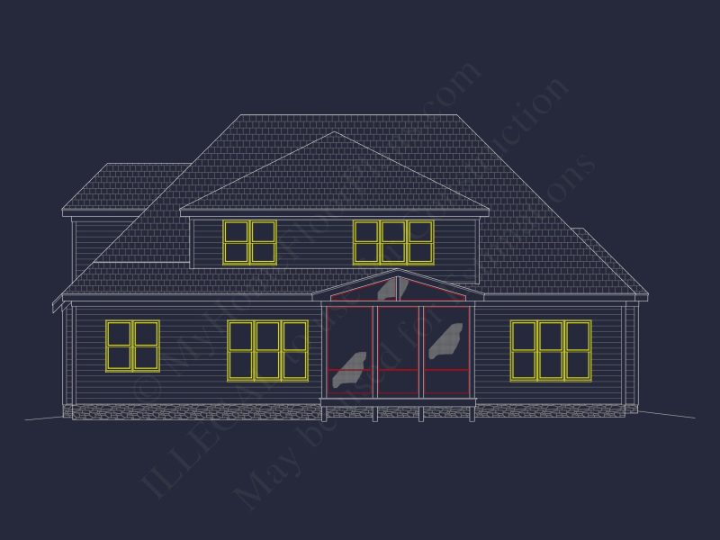 Elegant house Plan with CAD Blueprints and Architectural Designs