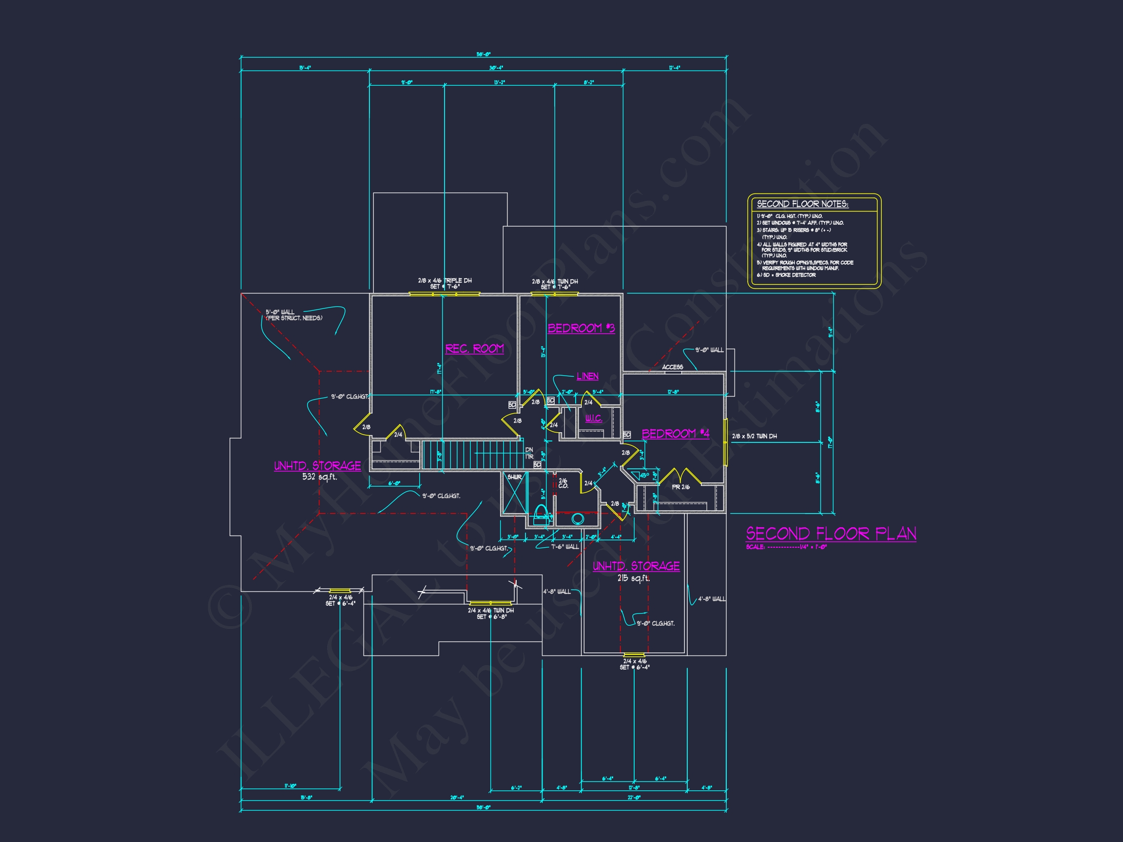 Elegant Home Plan with CAD Blueprints and Architectural Designs