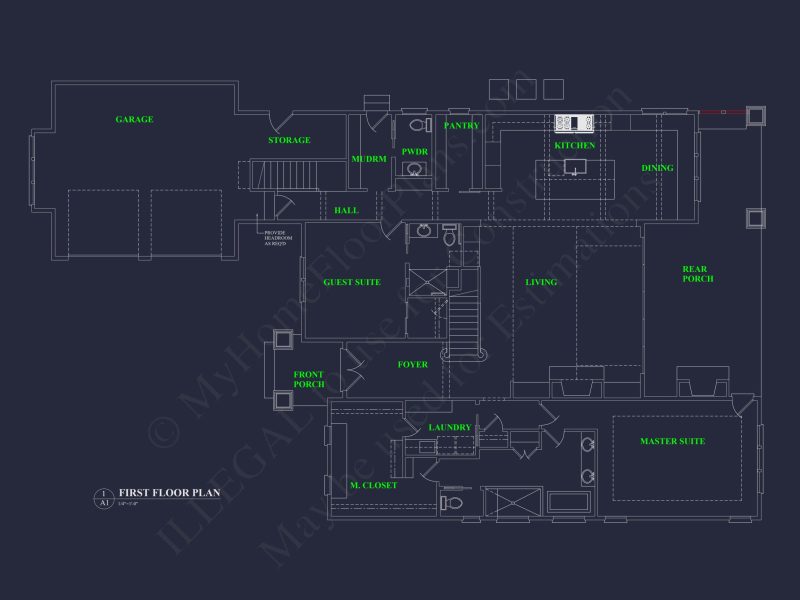 Elegant house Plan with CAD Blueprints for Modern Architecture