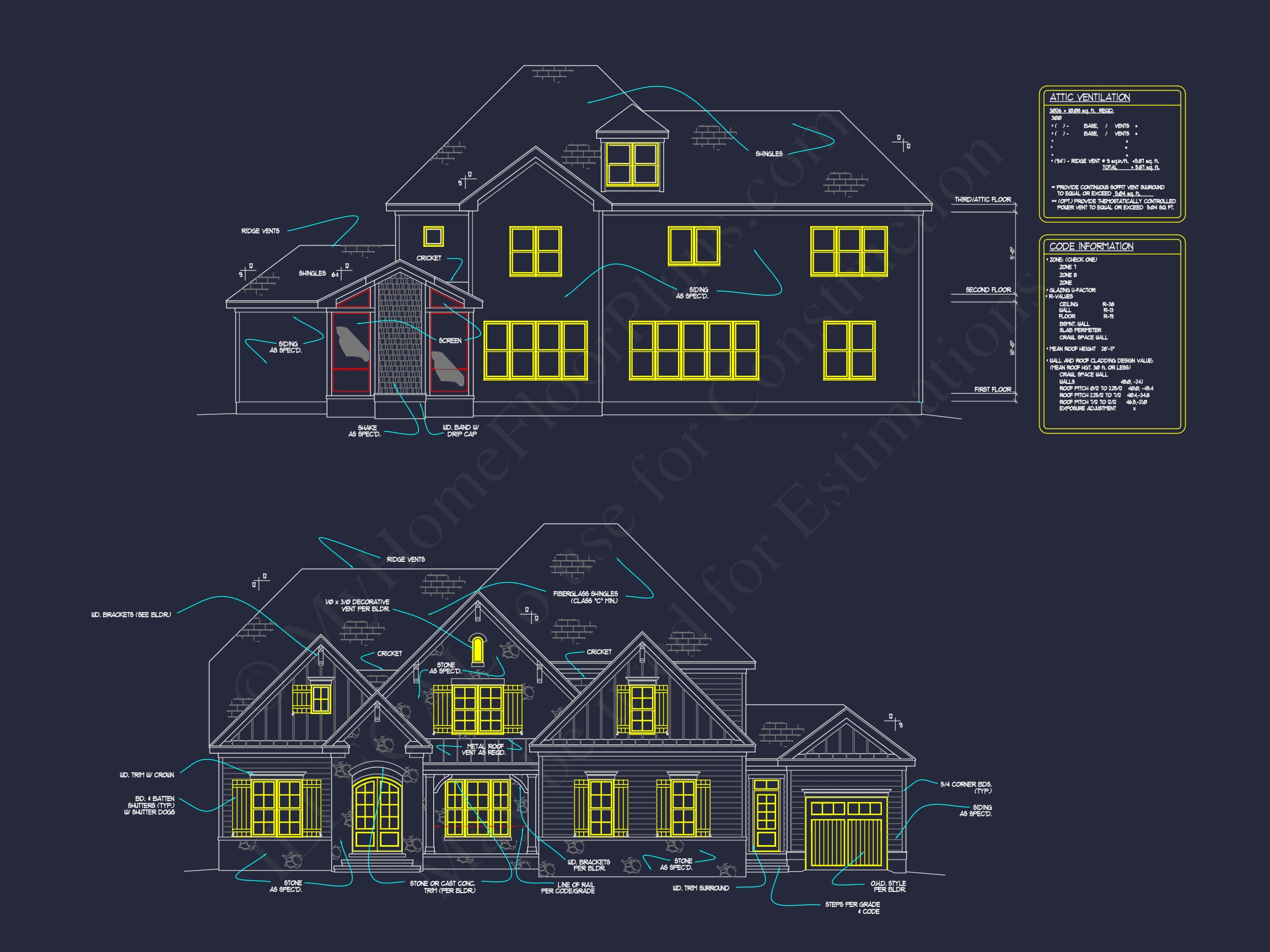 6-Bed Floor Plan Blueprint