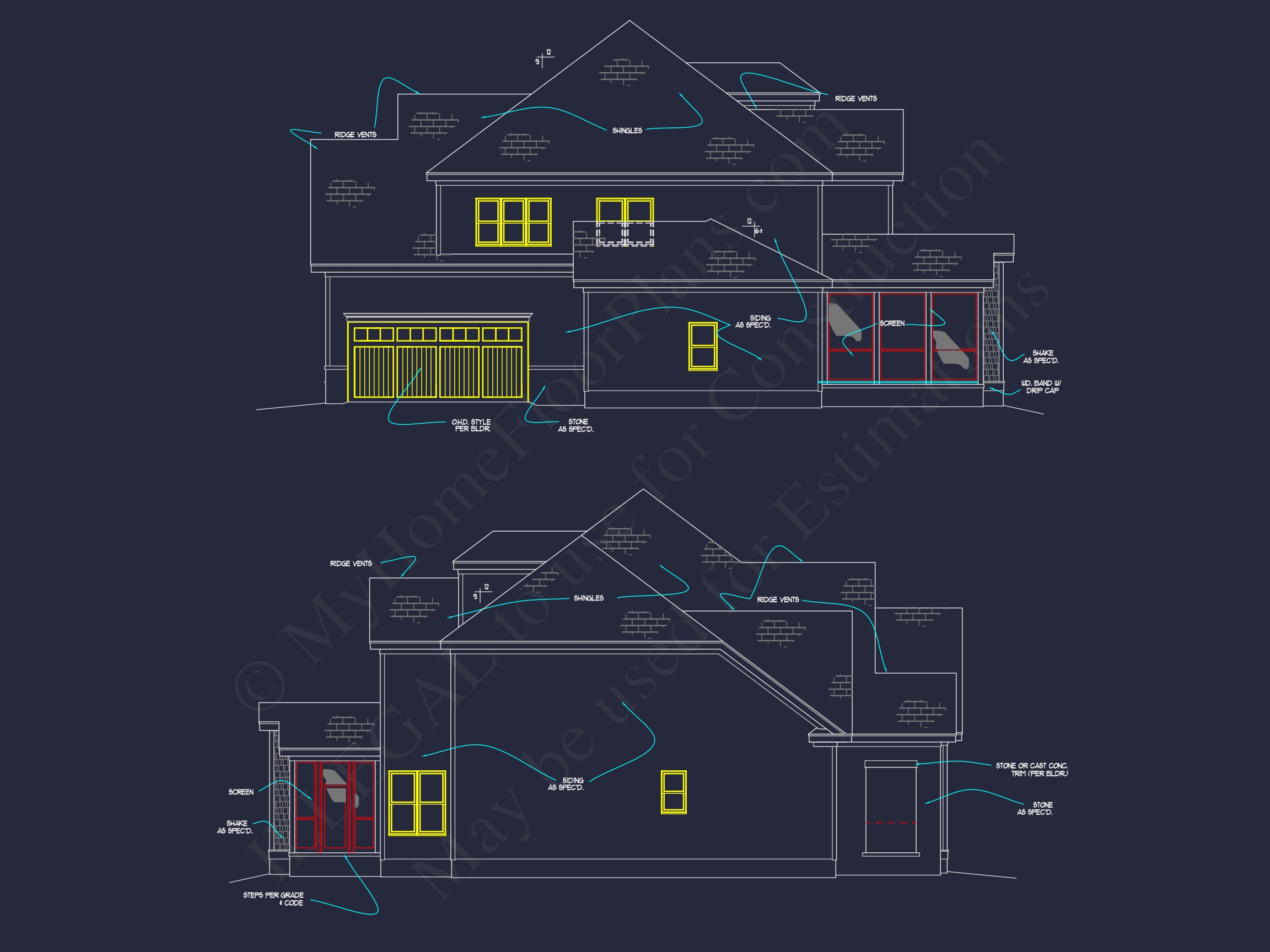 Elegant Home Plan with CAD Designs