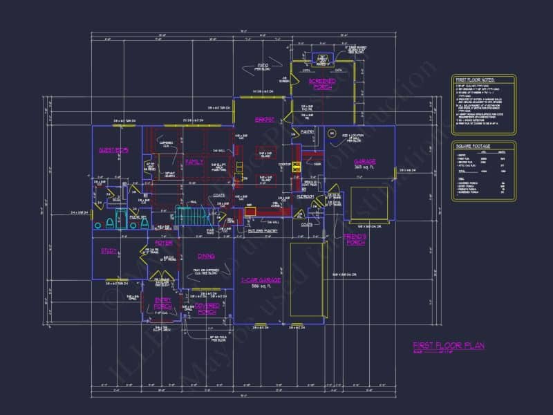 Elegant house Plan with CAD Designs