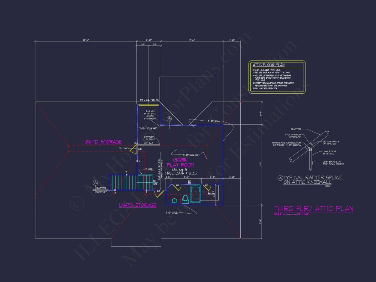 Elegant house Plan with CAD Designs