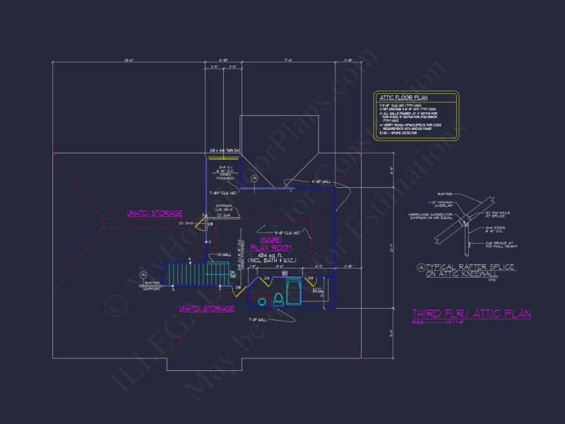 Elegant house Plan with CAD Designs