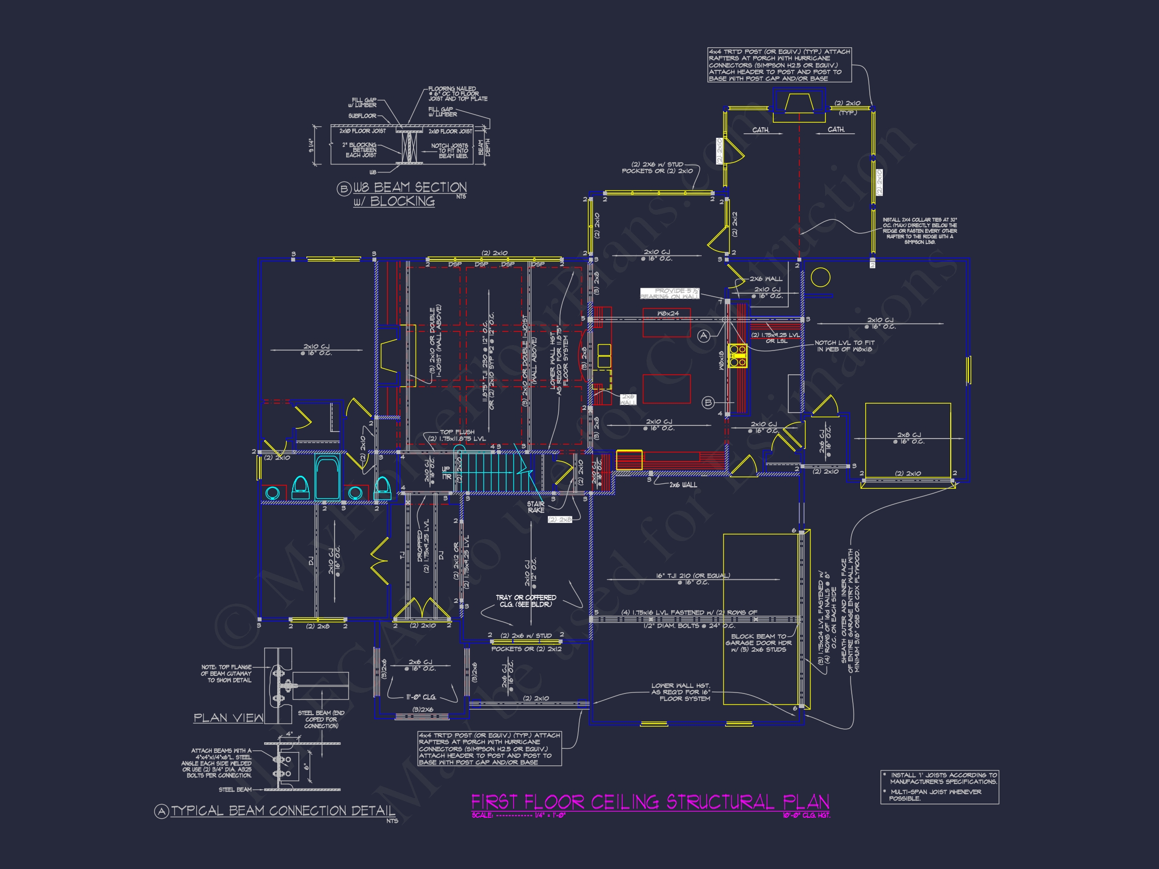 6-Bed Floor Plan Blueprint