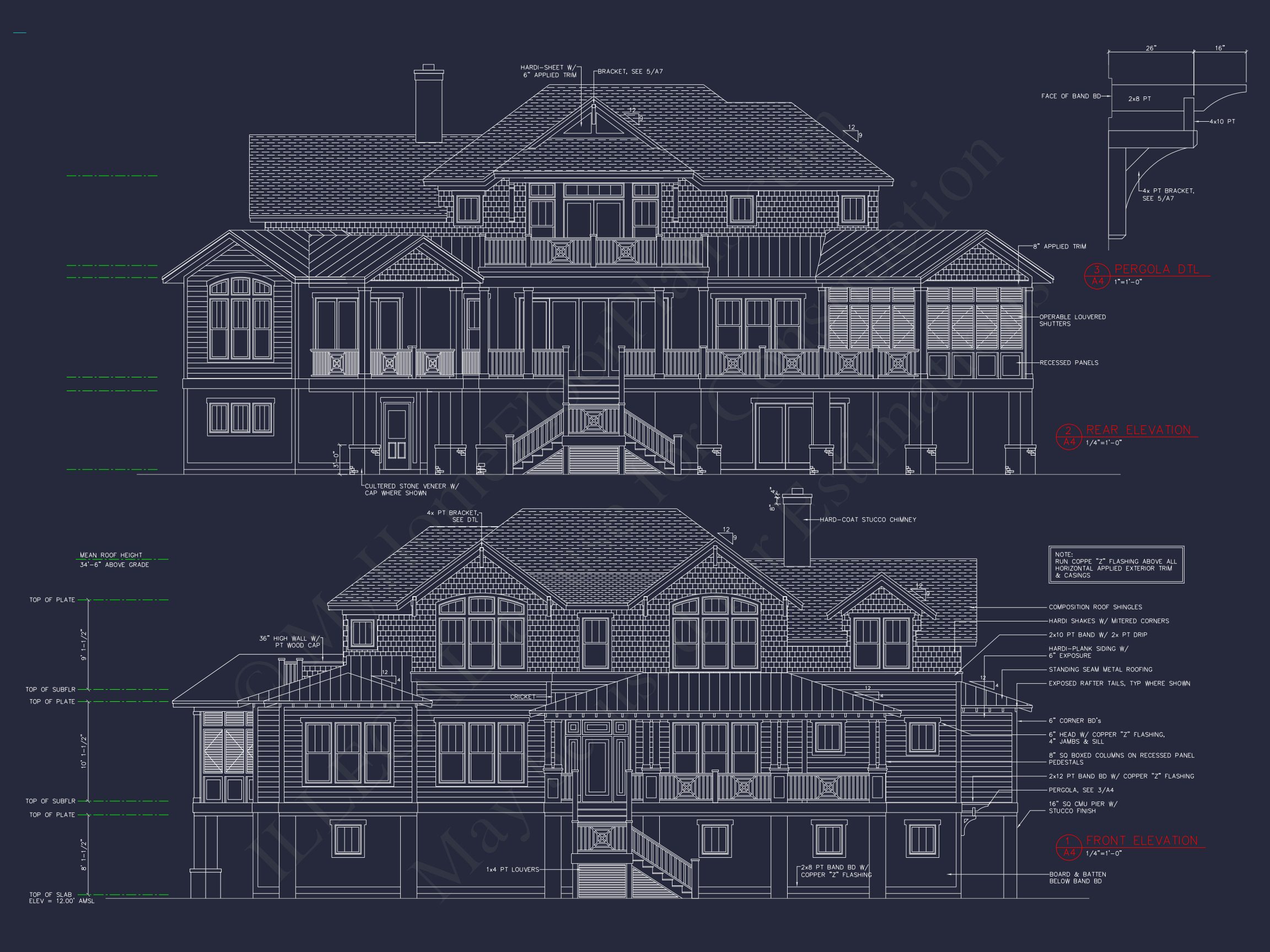 Elegant house Plan with CAD Designs & Blueprint Details