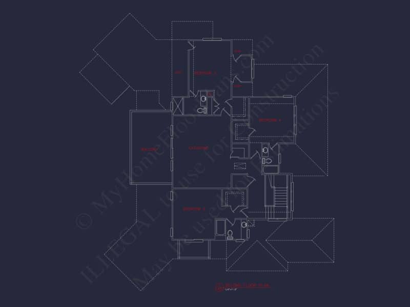 Elegant house Plan with CAD Designs & Blueprint Details