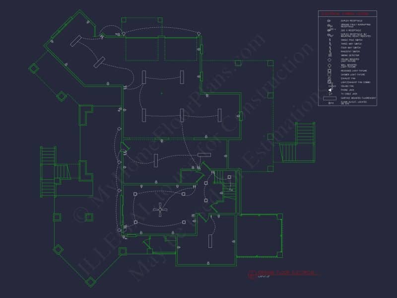 Elegant house Plan with CAD Designs & Blueprint Details